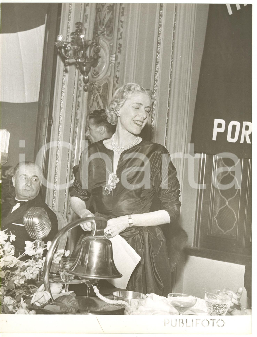 1953 GENOVA The Propeller Club - Clare BOOTHE LUCE ambasciatrice USA - Foto