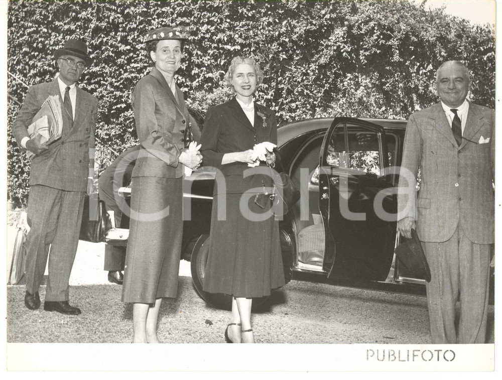 1953 GENOVA Visita ufficiale di Clare BOOTHE LUCE ambasciatrice USA - Foto 24x18