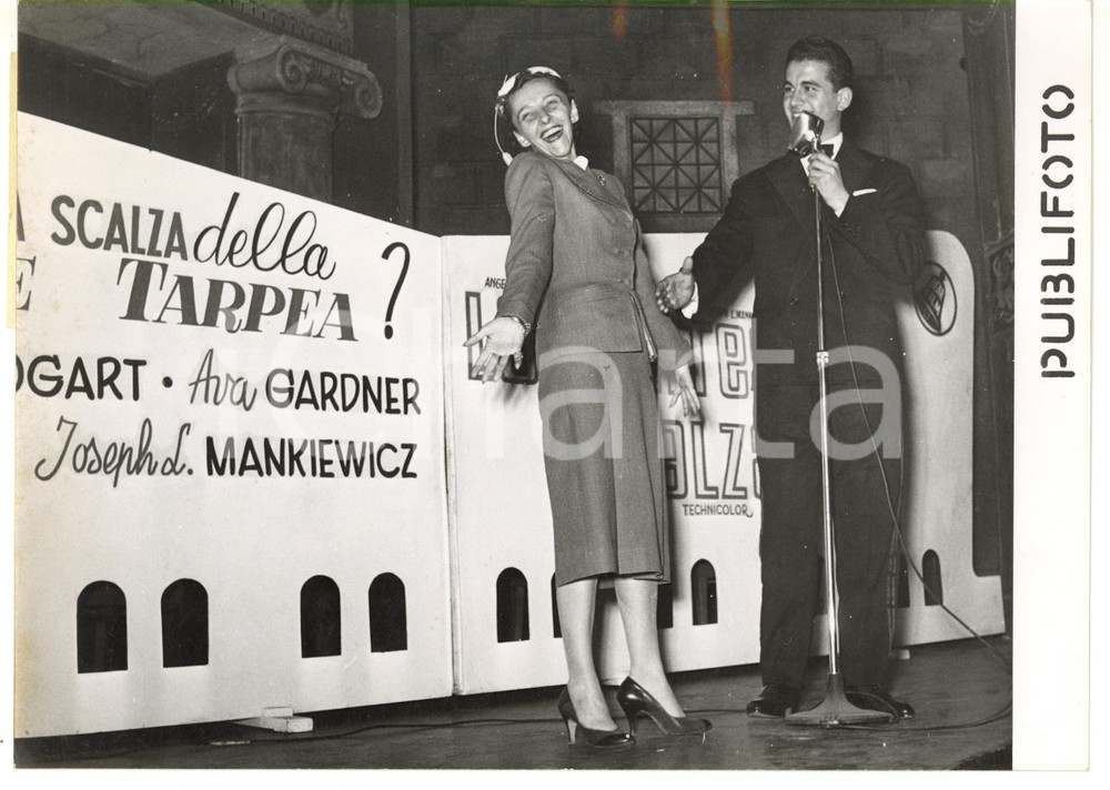 1955 ROMA - CINEMA "La contessa scalza" - Ricevimento al Rupe Tarpea Jicky Club