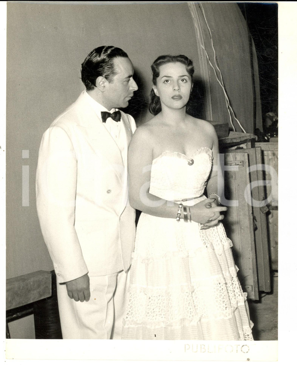 1954 GENOVA Festival Canzone Francese - Fausto RICCI e Jula DE PALMA - Foto