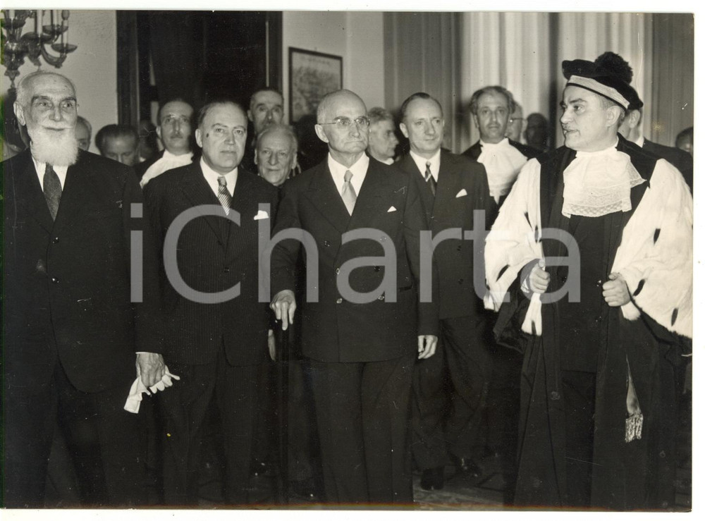 1954 TORINO Università degli Studi - Luigi EINAUDI in visita ufficiale *Foto