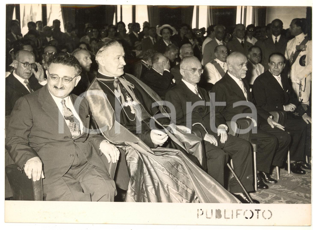 1953 NAPOLI Inaugurazione MOSTRA D'OLTREMARE - Luigi EINAUDI *Foto 18x13