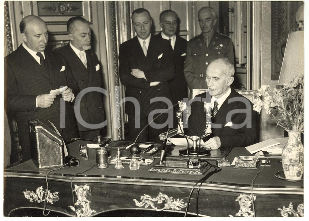1954 ROMA Quirinale - Luigi EINAUDI riceve Comitato per il soccorso invernale