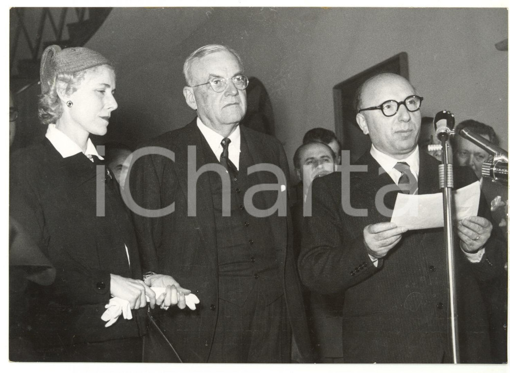 1954 CRENNA DI GALLARATE Clare BOOTHE LUCE John FOSTER DULLES Mario SCELBA Foto