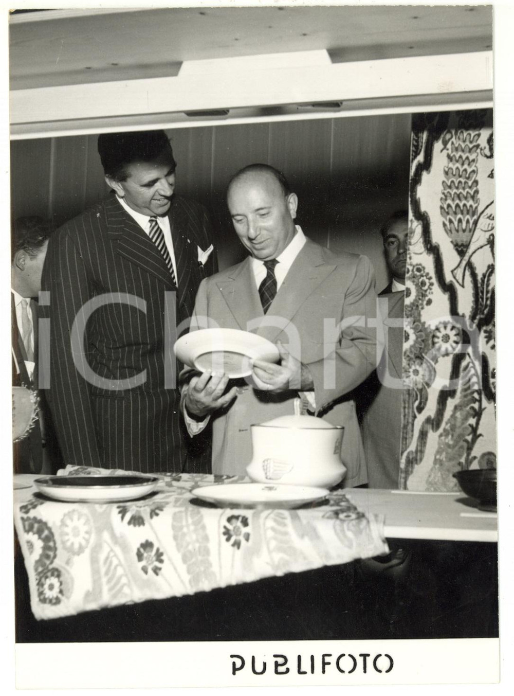 1954 MILANO - X TRIENNALE Mario SCELBA in visita ufficiale *Foto 13x18 cm