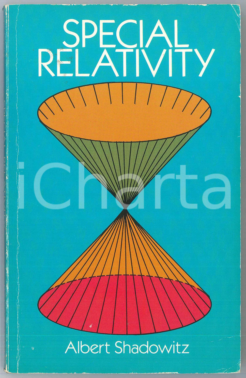 1988 Albert SHADOWITZ Special relativity DOVER PUBLICATIONS Pubblicazione brossurata in lingua inglese. EDITORE: Dover Publications - New YorkPAGINE: 203  POOR/danneggiato Gualciture diffuse e lievi piegature in copertina, sottolineature all'interno Formato: 13x21  cm originale e autentica 1