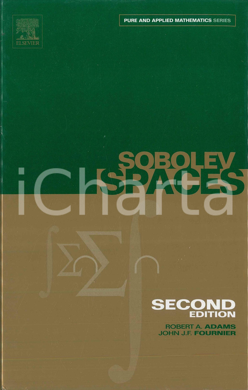 Libro, pubblicazione d epoca 1993 Robert A. ADAMS John J.F. FOURNIER Sobolov spaces  Second edition ELSEVIER 1