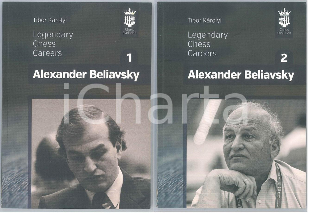 2017 Tibor KAROLYI Alexander Beliavsky - Legendary Chess Careers 2 vol. Brossura editoriale flessibile, 2 volumi, in lingua inglese.EDITORE: Chess EvolutionPAGINE: 214 + 237 GOOD/buono  Formato: 17x23 cm originale e autentica 1