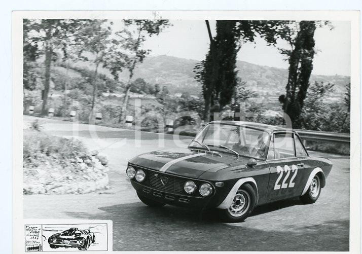 Fotografia d epoca originale 1967 9° Coppa Altipiano ASIAGO Lancia Fulvia coupé JOLLY TEAM Foto 18x13 cm 1