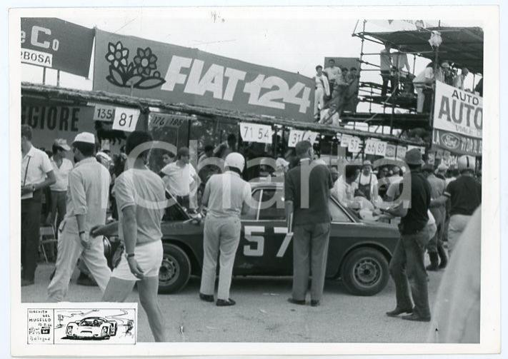 Fotografia d epoca originale 1966 Circuito del MUGELLO Lancia Fulvia coupÃ© prima della partenza  JOLLY CLUB 1