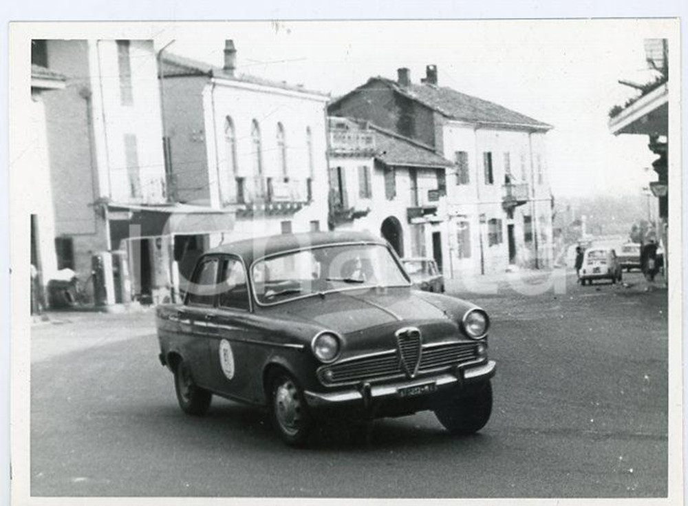 1960 ca ITALIA - RALLY Alfa Romeo Giulietta - Scuderia JOLLY CLUB Foto 18x13 (1) Fotografia d'epoca.  FAIR/discreto  Formato: 18x13 cm originale e autentica 1