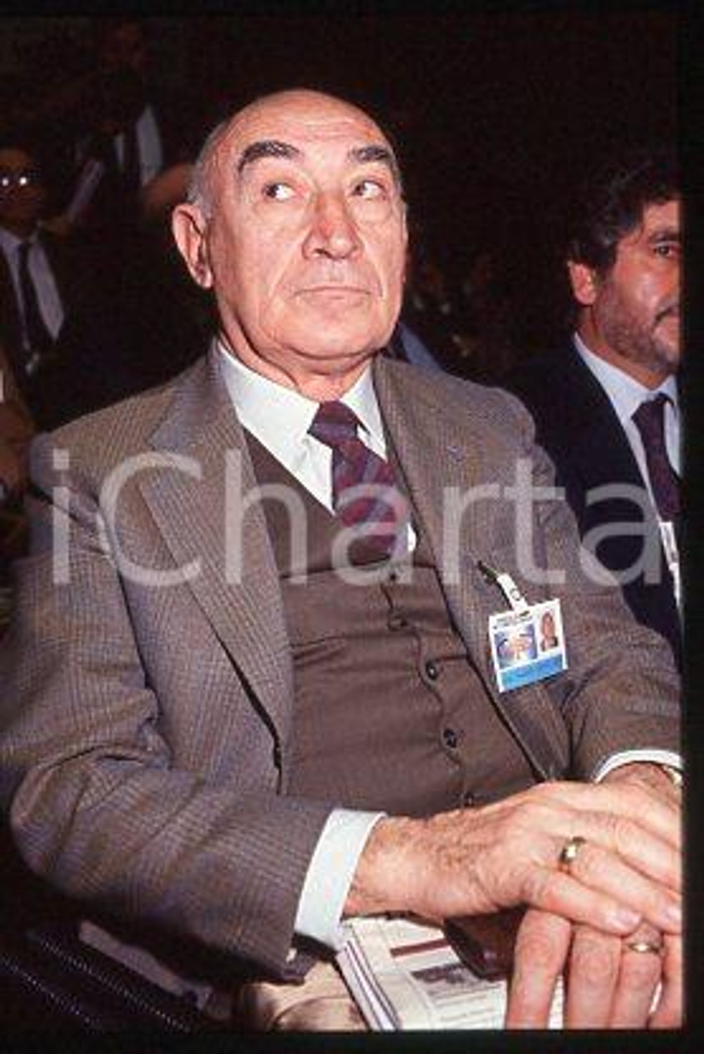 Umberto CAPPUZZO DEMOCRAZIA CRISTIANA Un senatore 1990 ca * 35mm vintage slide 6