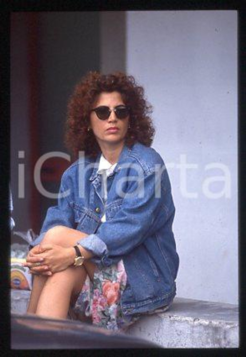 Roberta MANFREDI - ITALY Portrait of an actress 1990 ca * 35 mm vintage slide 12