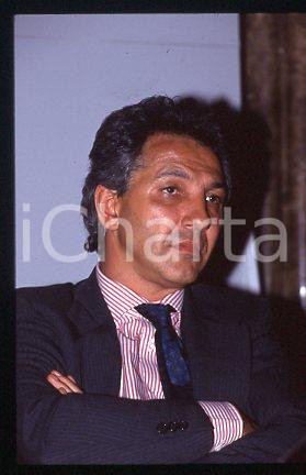 Osvaldo De PAOLINI ITALIA Ritratto del giornalista 1993 ca *35mm vintage slide 4