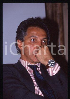 Osvaldo De PAOLINI ITALIA Ritratto del giornalista 1993 ca *35mm vintage slide 5