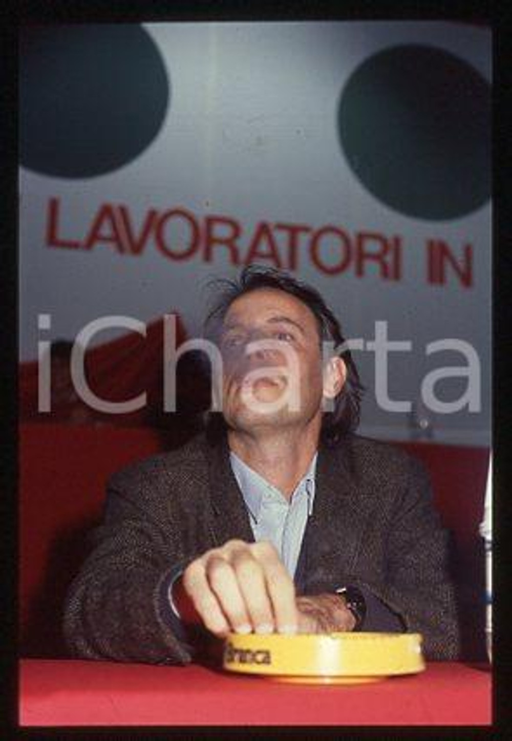 Marco FUMAGALLI - PCI Italian politician 1990 ca * 35 mm vintage slide 5