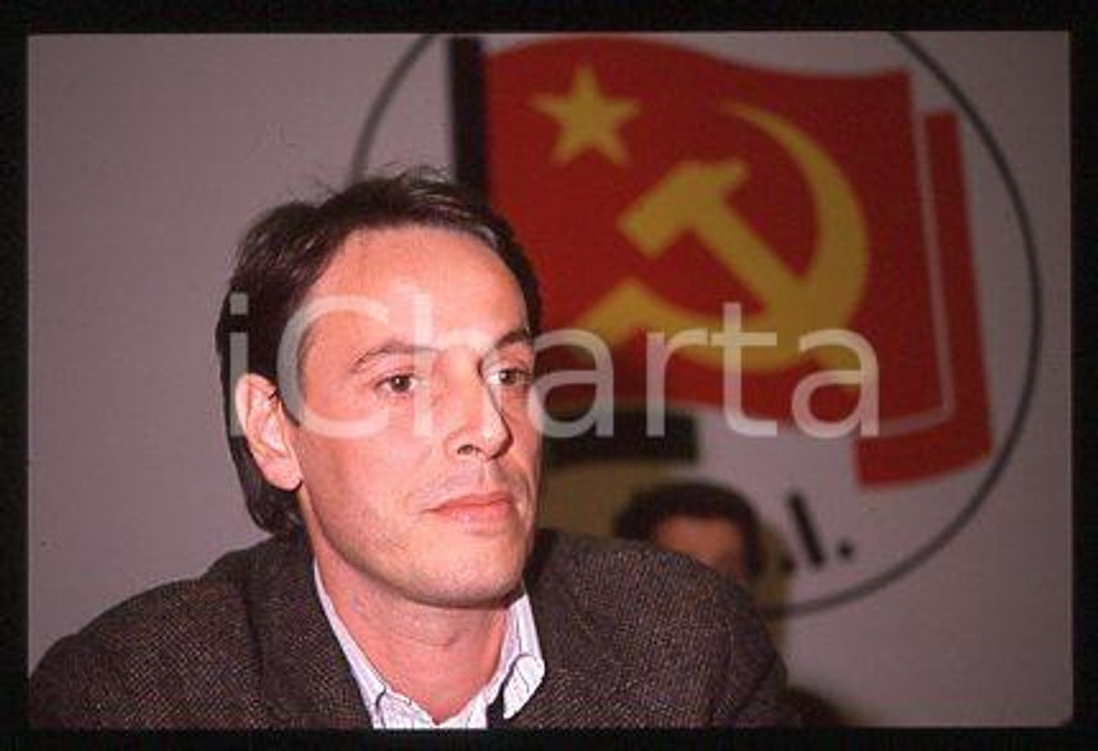 Marco FUMAGALLI - PCI Italian politician Portrait 1990 ca * 35mm vintage slide 6