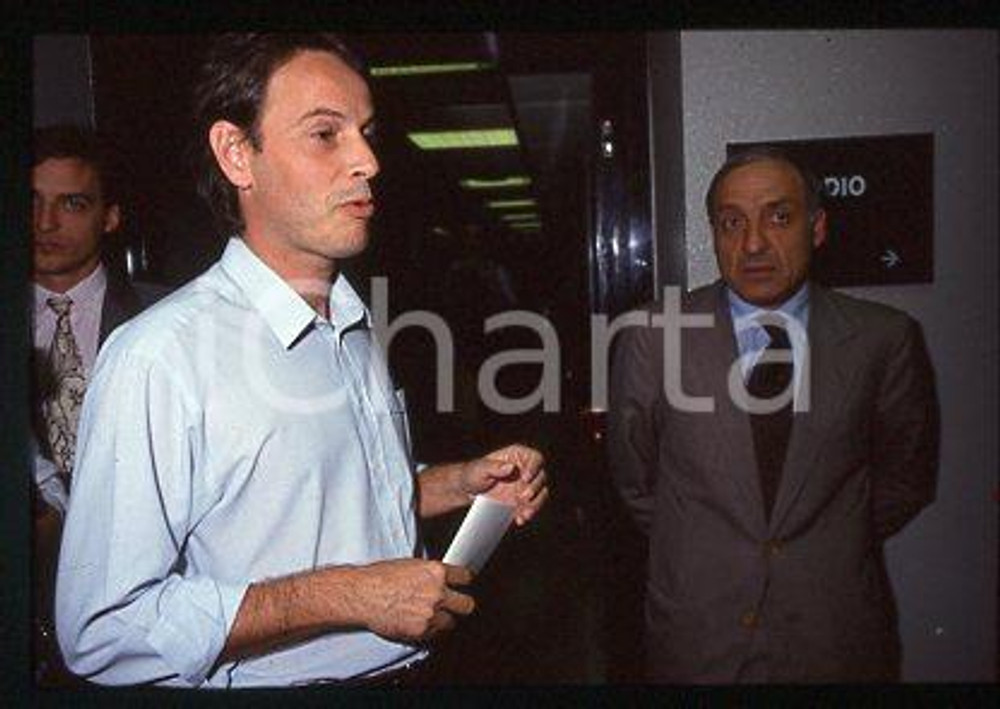 Marco FUMAGALLI  Gianfrancesco BORGHINI PCI ITALY 1990 ca *35mm vintage slide 16
