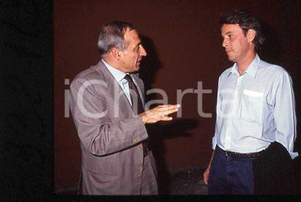 Marco FUMAGALLI  Gianfrancesco BORGHINI PCI ITALY 1990 ca *35mm vintage slide 17