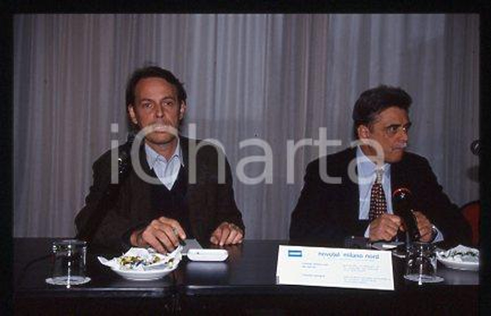Marco FUMAGALLI Achille OCCHETTO - PCI 1990 ca * 35 mm vintage slide 21