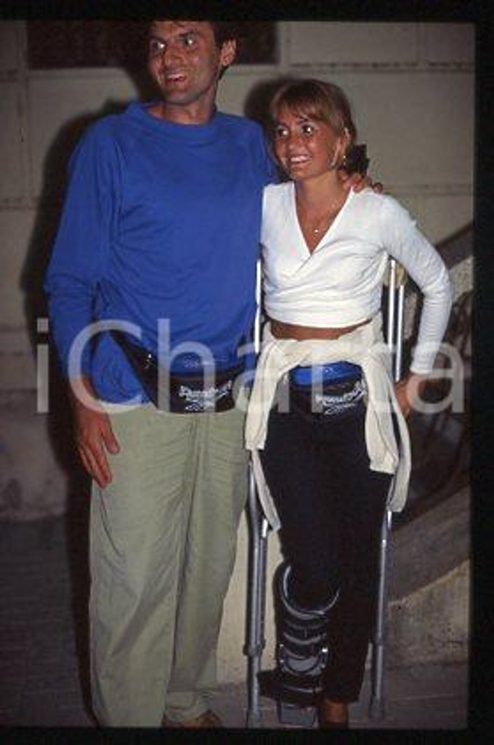 Diana BIANCHEDI ITALIA Schermitrice con le stampelle 1996 * 35mm vintage slide 2