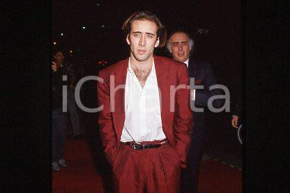Nicolas CAGE - CINEMA the Premiere of Moonstruck 1987 * 35 mm vintage slide 1