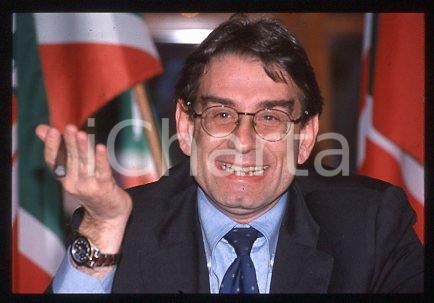 Oliviero DILIBERTO - ITALIA Ritratto del politico 1990 ca * 35mm vintage slide 1