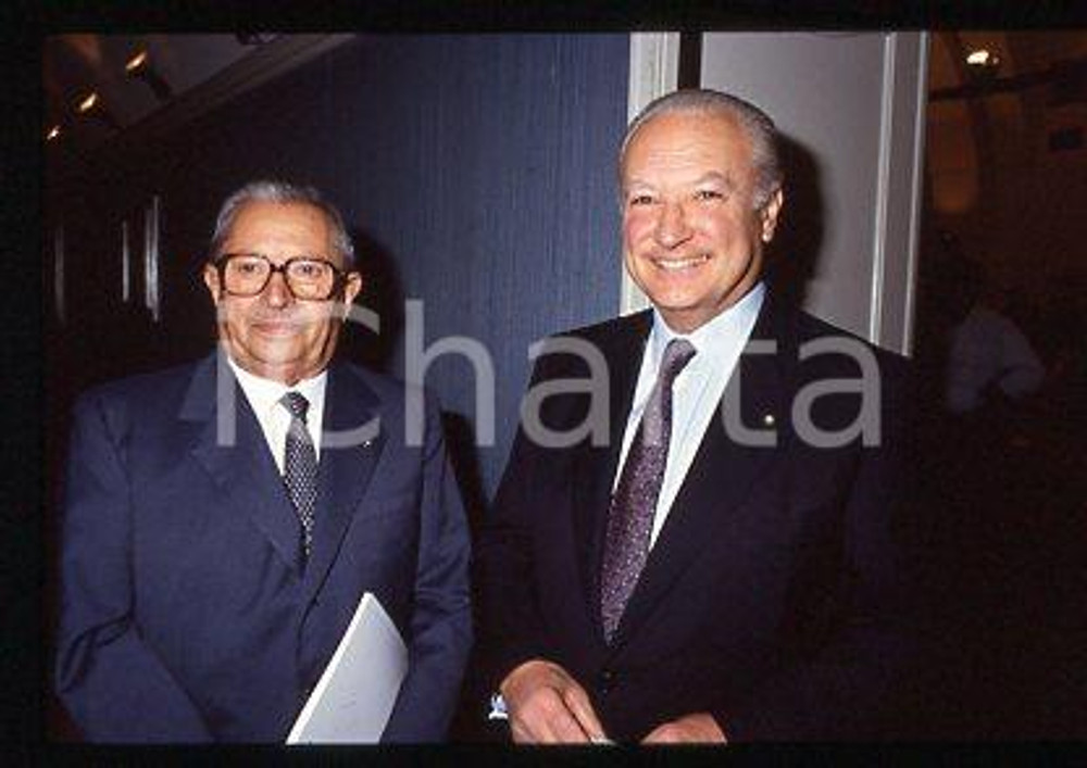 Giulio FUMAGALLI ROMARIO con FONTANA - ITALIA 1995 ca * 35 mm vintage slide 12