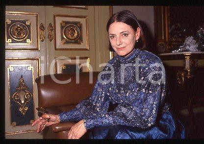 Lucilla MORLACCHI - COSTUME Italian film actress 1995 ca * 35mm vintage slide 10