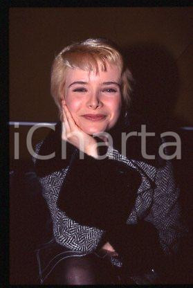 Sonia CASSIANI - ITALY Portrait of TV Host SHOW 1994 ca * 35 mm vintage slide 18