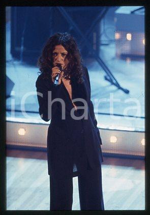 Irene LAMEDICA - SANREMO Singer on the stage 1998 * 35 mm vintage slide 2