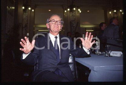 Alexandre LAMFALUSSY - MILANO Presidente I.M.E. 1995 ca * 35 mm vintage slide 12