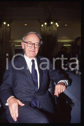 Alexandre LAMFALUSSY - MILANO Presidente I.M.E. 1995 ca * 35 mm vintage slide 16