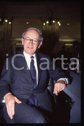 Alexandre LAMFALUSSY - MILANO Presidente I.M.E. 1995 ca * 35 mm vintage slide 18