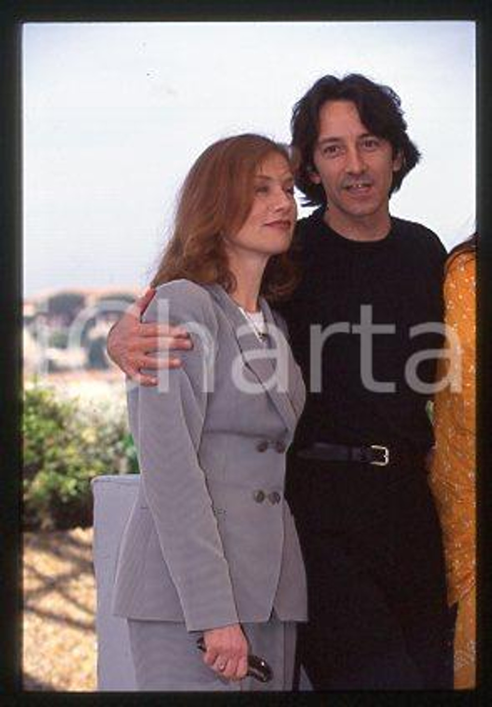 Jean-Hugues ANGLADE Isabelle HUPPERT CANNES Festival 1996 * 35mm vintage slide 4