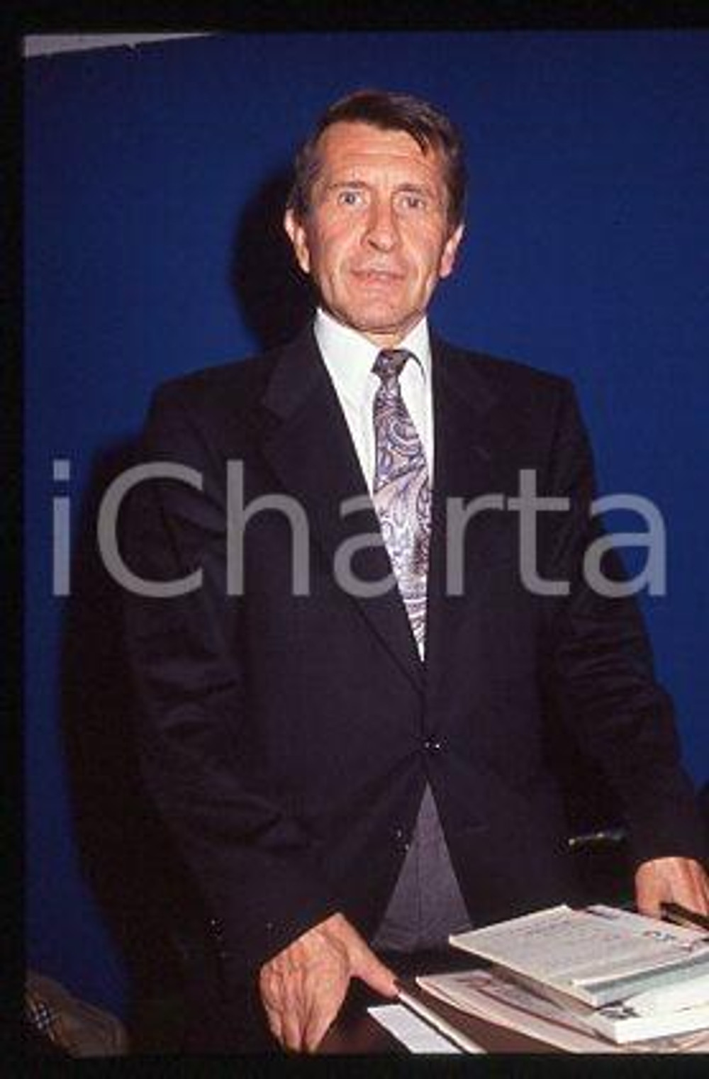 Giorgio CALCAGNO - ITALY Portrait of a journalist 1992 ca * 35mm vintage slide 4