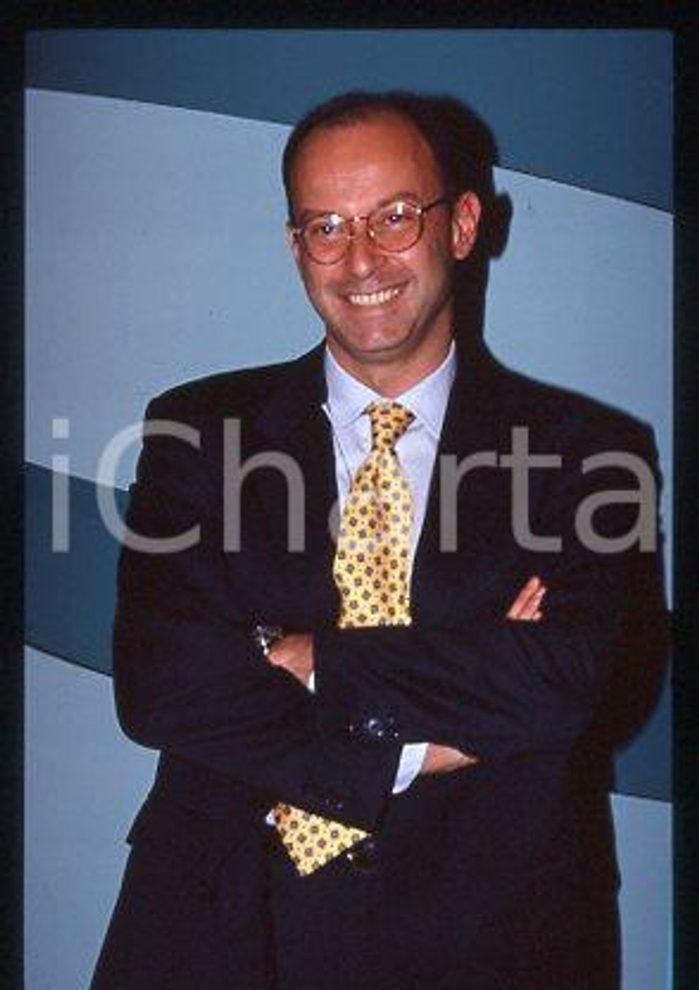 Nicola CALATHOPOULOS - ITALY Sports journalist 1998 ca * 35 mm vintage slide 2