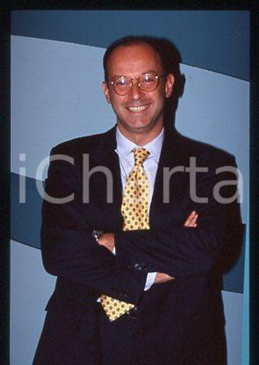 Nicola CALATHOPOULOS - ITALY Sports journalist 1998 ca * 35 mm vintage slide 3