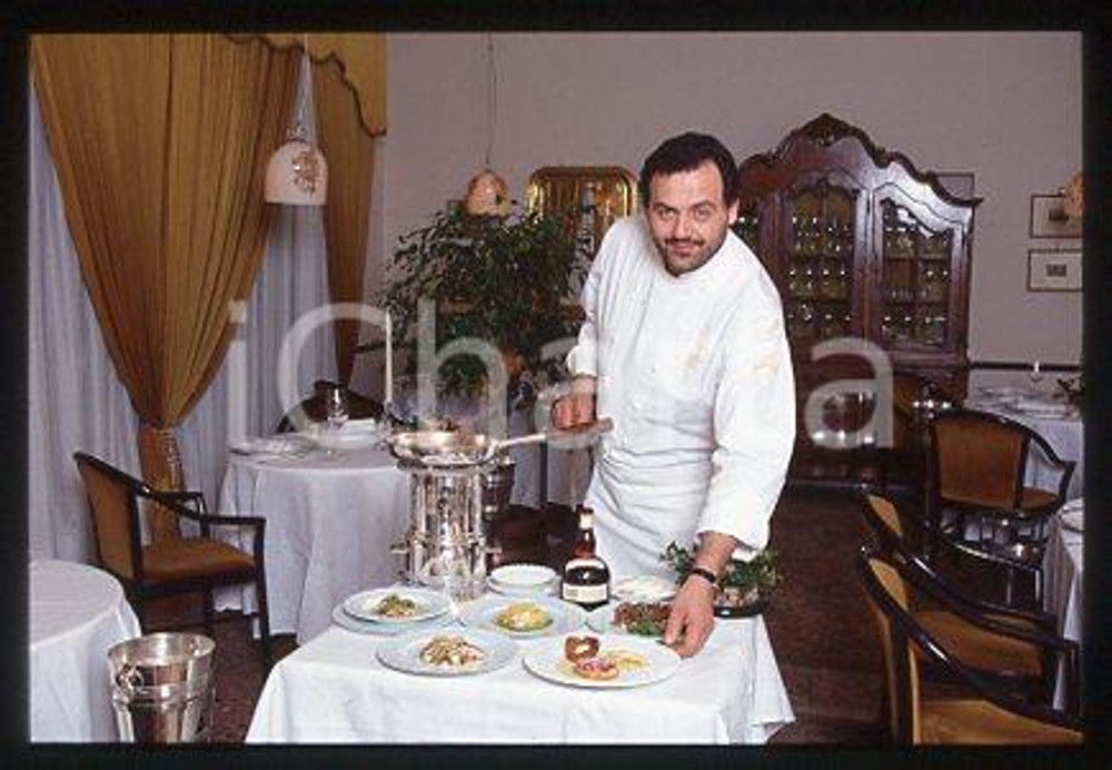 Gianfranco VISSANI - ITALIA Chef del Ristorante 1999 ca * 35 mm vintage slide 8