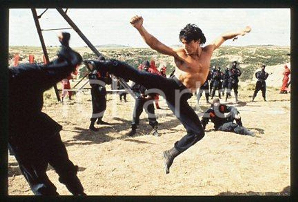 David BRADLEY - CINEMA American Ninja 4 English actor 1990 *35mm vintage slide 1