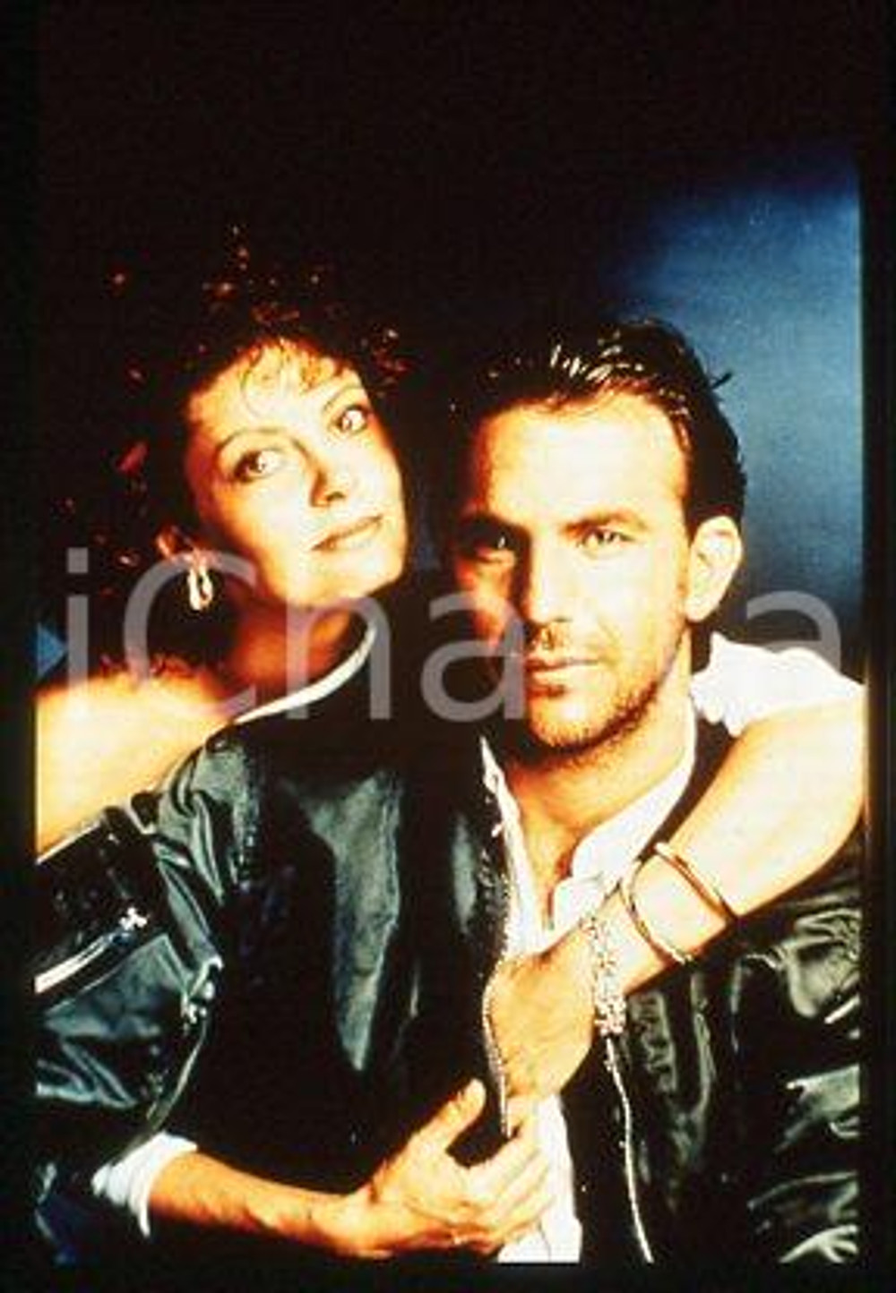 Susan SARANDON Kevin COSTNER - CINEMA Bull Durham 1988 * 35 mm vintage slide 14