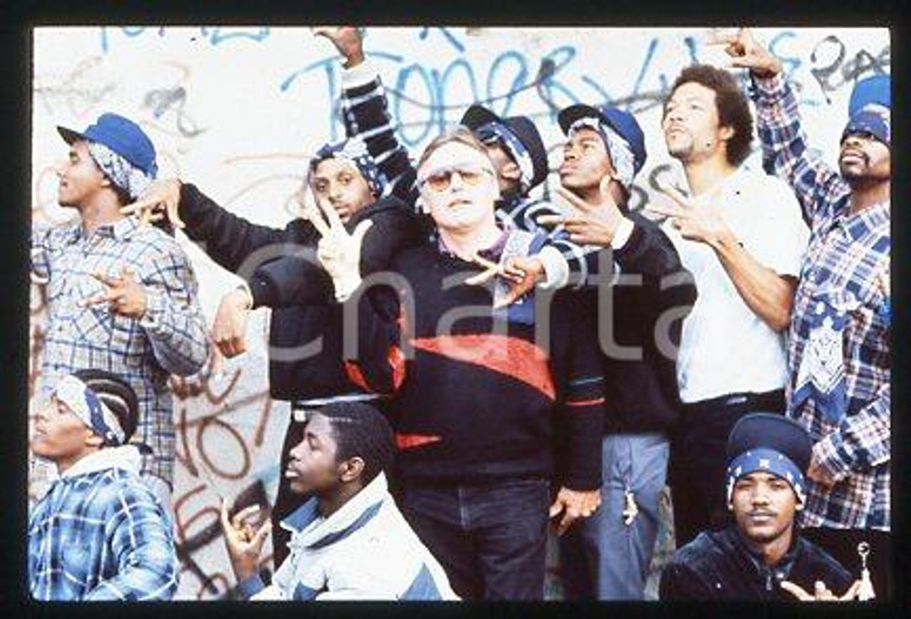 Dennis HOPPER - CINEMA Colors American actor 1988 * 35 mm vintage slide 2