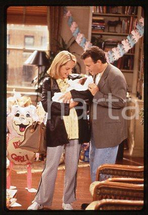 Helen HUNT Paul REISER - CINEMA Mad About You 1993 ca * 35 mm vintage slide 1