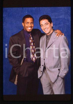 Mystro CLARK Scott BAIO - CINEMA Rewind Actors 1997 ca * 35 mm vintage slide 1