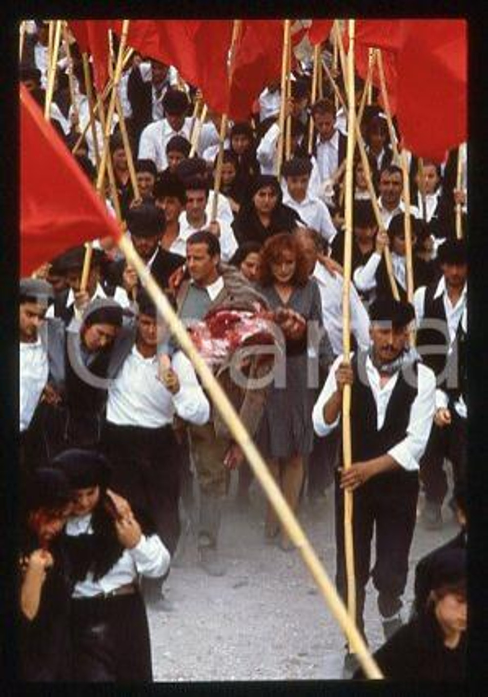 Christopher LAMBERT Giulia BOSCHI CINEMA The Sicilian 1987 *35mm vintage slide 1