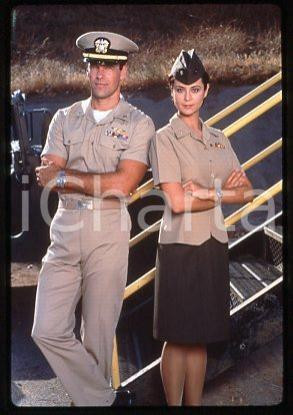 David James ELLIOT Catherine BELL - CINEMA JAG 1995 ca * 35 mm vintage slide 1