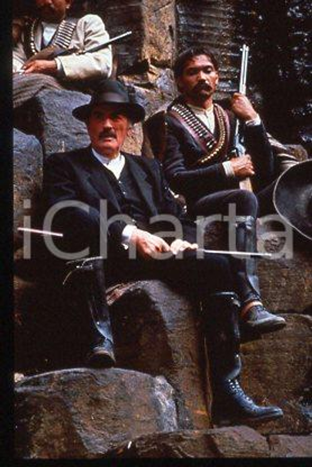 Gregory PECK Jimmy SMITS - CINEMA Old Gringo 1989 * 35 mm vintage slide 2