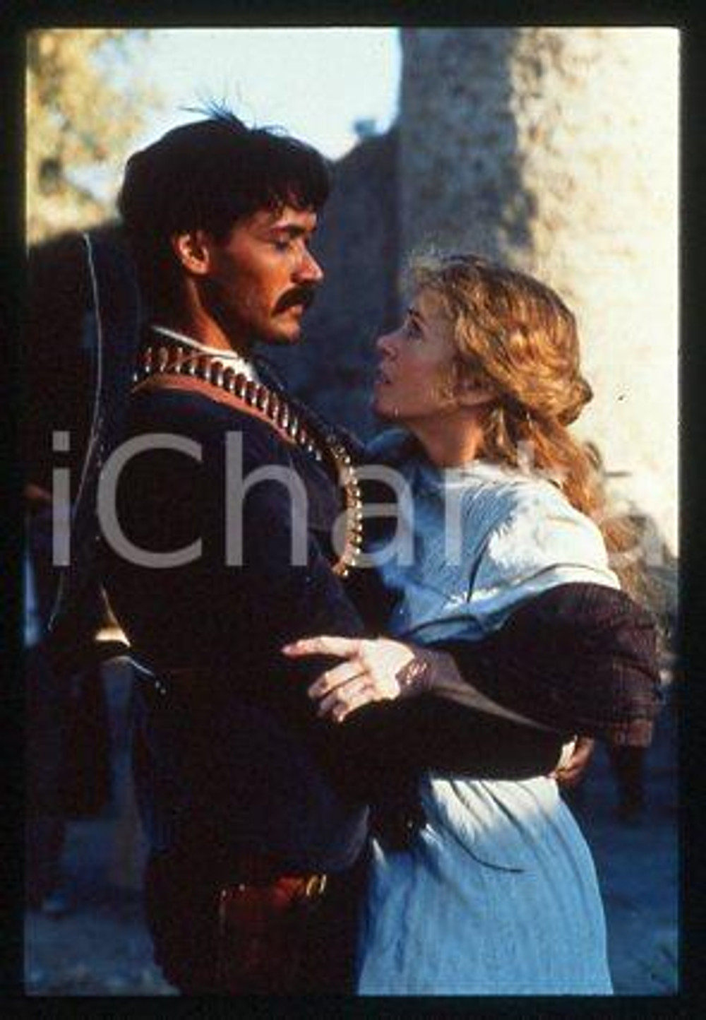 Jane FONDA Jimmy SMITS - CINEMA Film Old Gringo 1989 * 35 mm vintage slide 5
