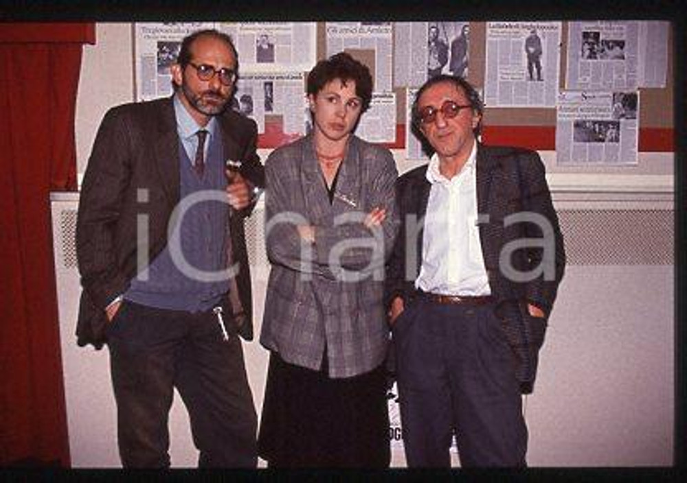 Fotografia d epoca originale Felice FARINA Ottavia PICCOLO Carlo Delle PIANE 1991 ca  35 mm vintage slide 1 1