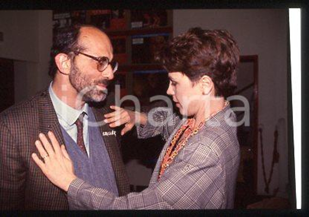 Felice FARINA Regista e Ottavia PICCOLO - ITALIA 1991 ca * 35 mm vintage slide 6